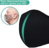 3 Layer Reusable Fashion Protective, Facial Protection Filtration 95%, Black Dust Cotton, Washable, Reusable Cotton Fabric