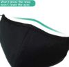 3 Layer Reusable Fashion Protective, Facial Protection Filtration 95%, Black Dust Cotton, Washable, Reusable Cotton Fabric